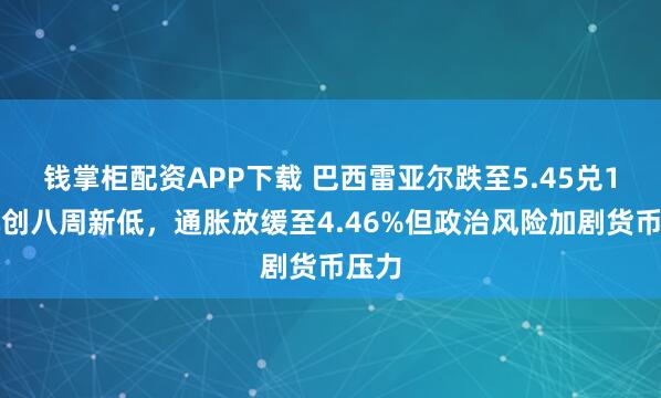 钱掌柜配资APP下载 巴西雷亚尔跌至5.45兑1美元创八周新低，通胀放缓至4.46%但政治风险加剧货币压力